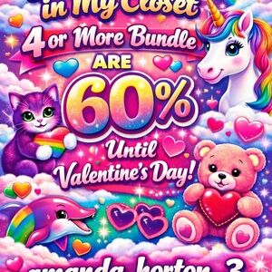 60% clothing sale bundles of 4 or more!!